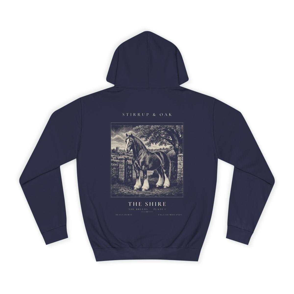 The Shire - Heavyweight Hoodie in Oxford Navy