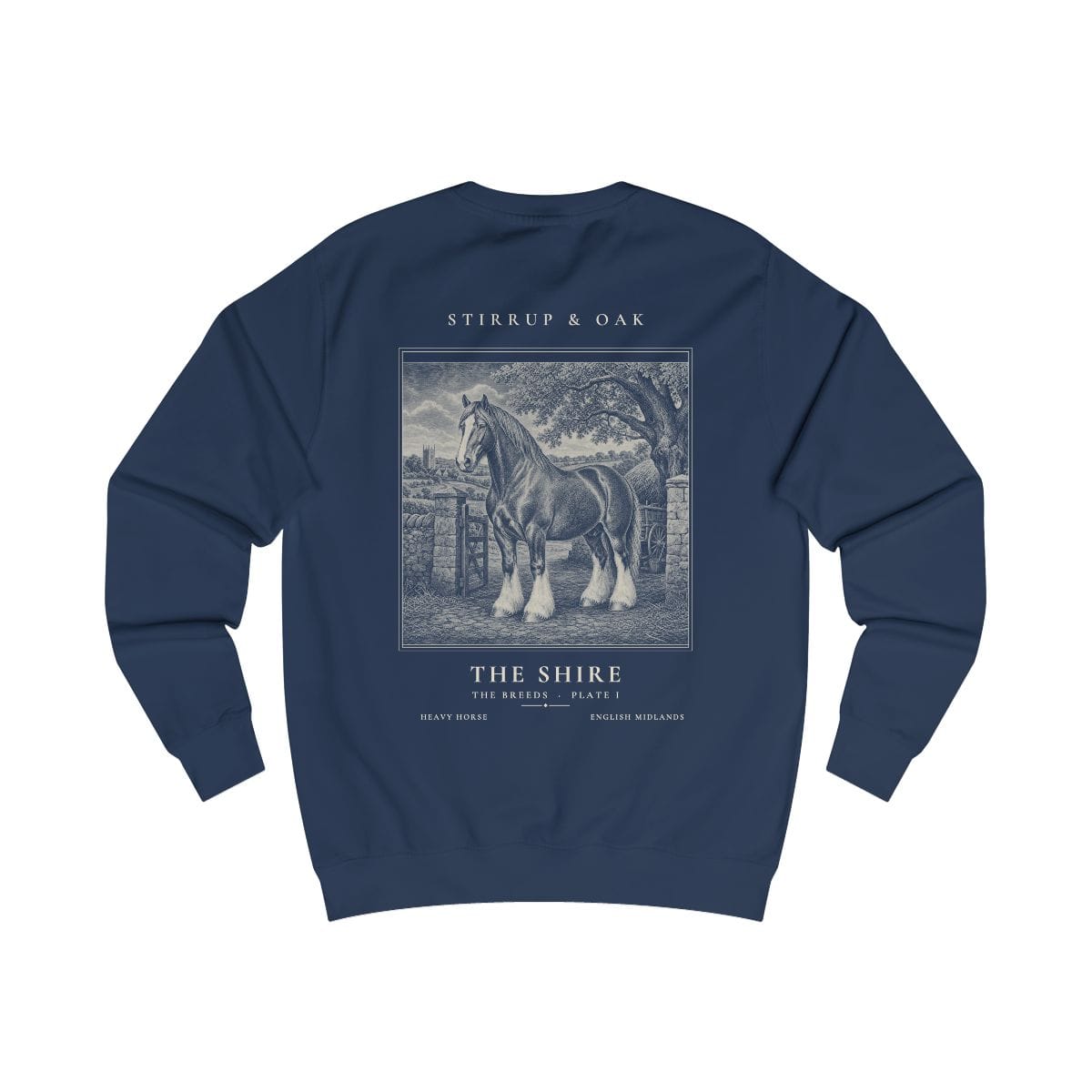The Shire - Crew Sweatshirt in Oxford Navy