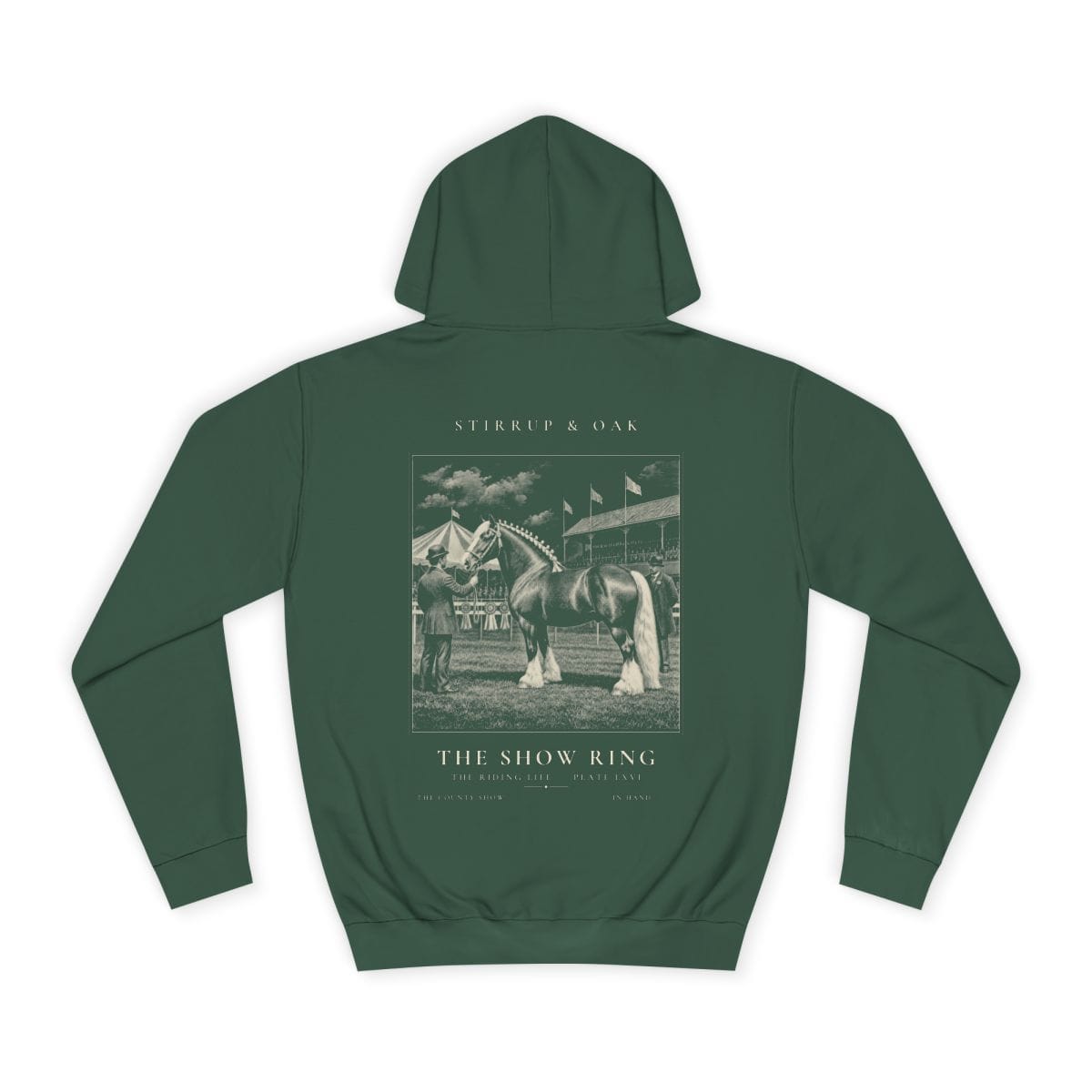 The Show Ring - Heavyweight Hoodie in Bottle Green