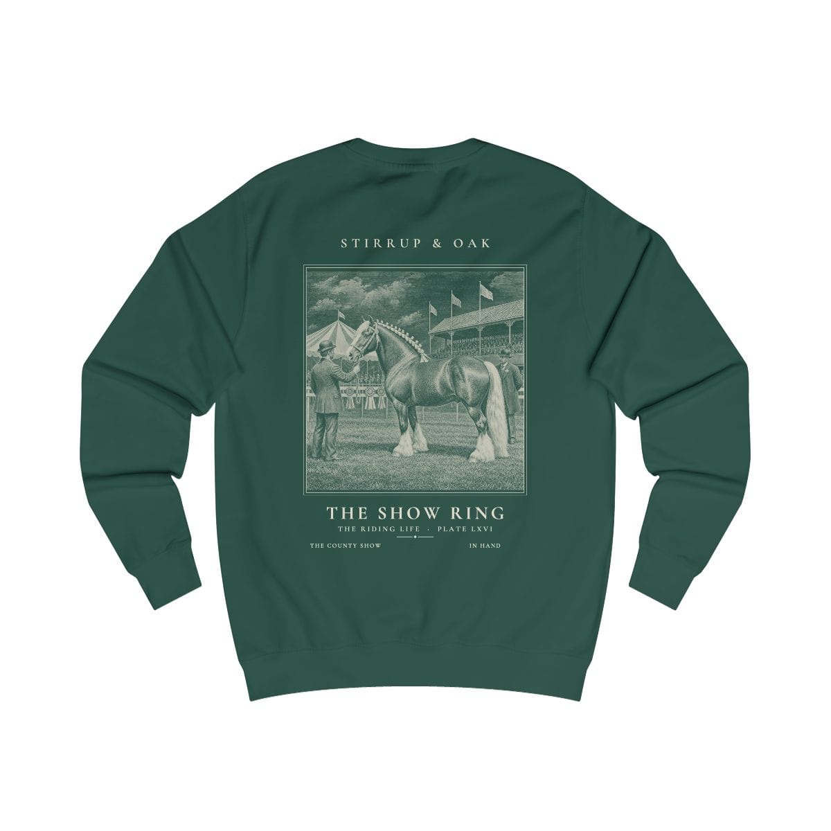 The Show Ring - Crew Sweatshirt in Bottle Green