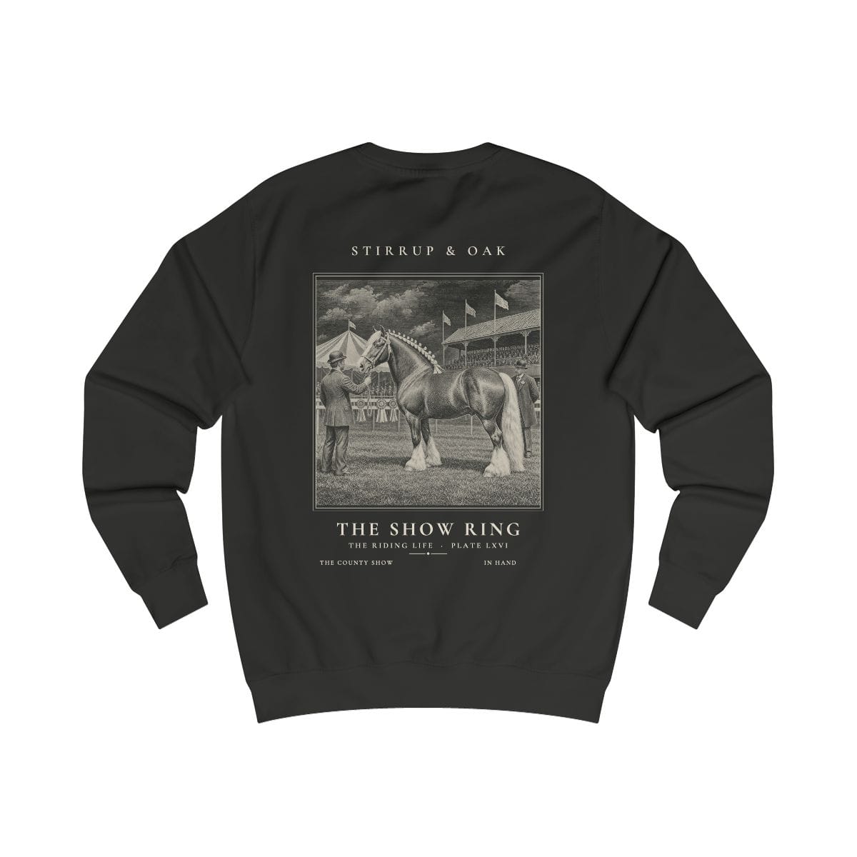 The Show Ring - Crew Sweatshirt in Jet Black
