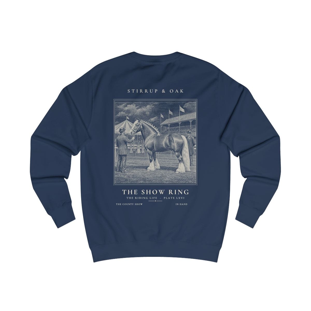 The Show Ring - Crew Sweatshirt in Oxford Navy