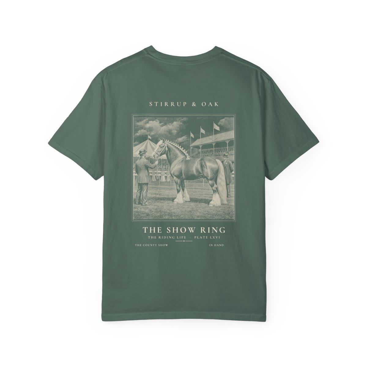 The Show Ring - Heavyweight T-Shirt in Blue Spruce