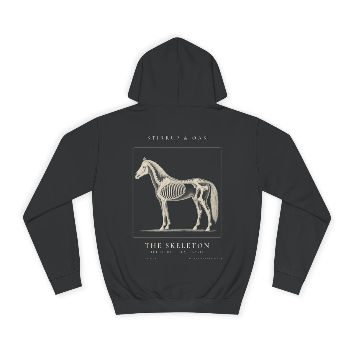 The Skeleton - Heavyweight Hoodie · Jet Black / S