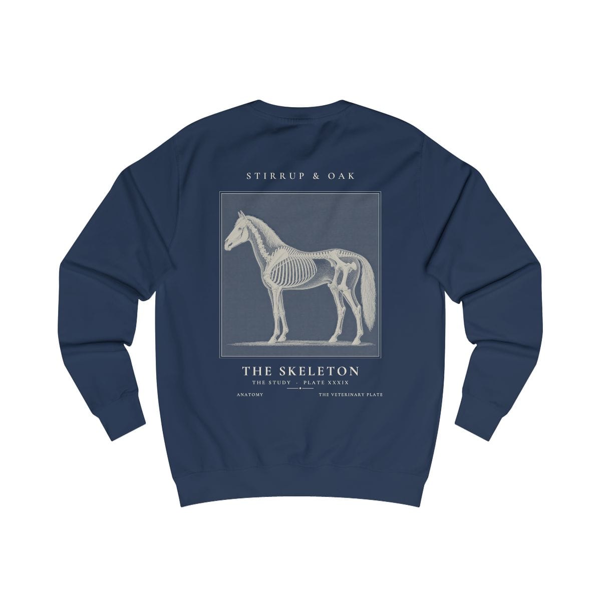 The Skeleton - Crew Sweatshirt in Oxford Navy