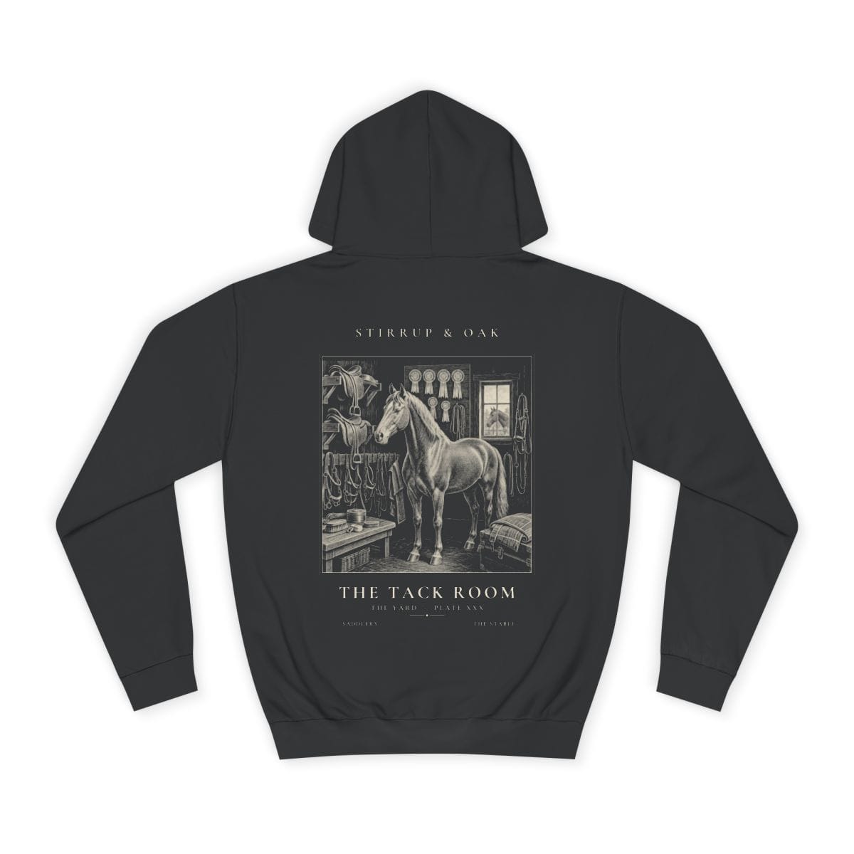 The Tack Room - Heavyweight Hoodie · Jet Black / S