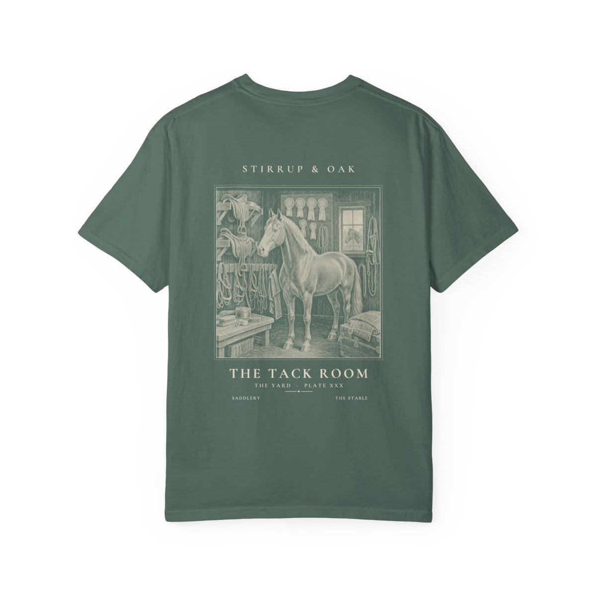 The Tack Room - Heavyweight T-Shirt in Blue Spruce