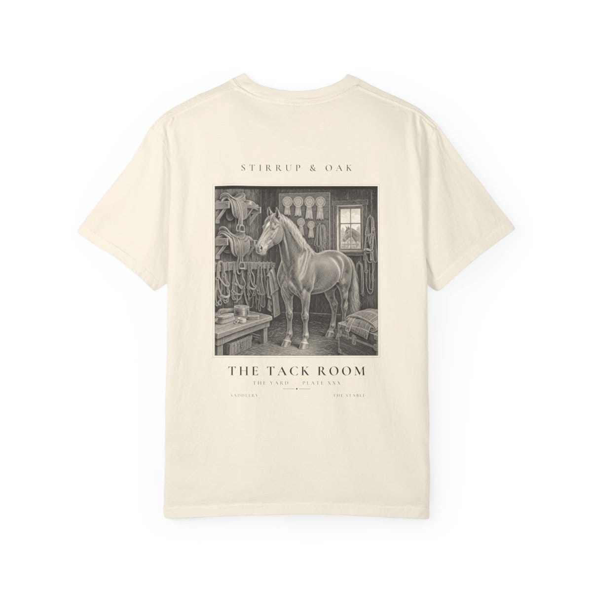 The Tack Room - Heavyweight T-Shirt in Ivory