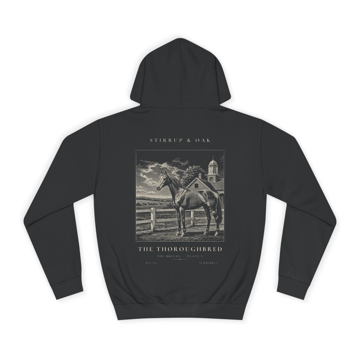 The Thoroughbred - Heavyweight Hoodie · Jet Black / S