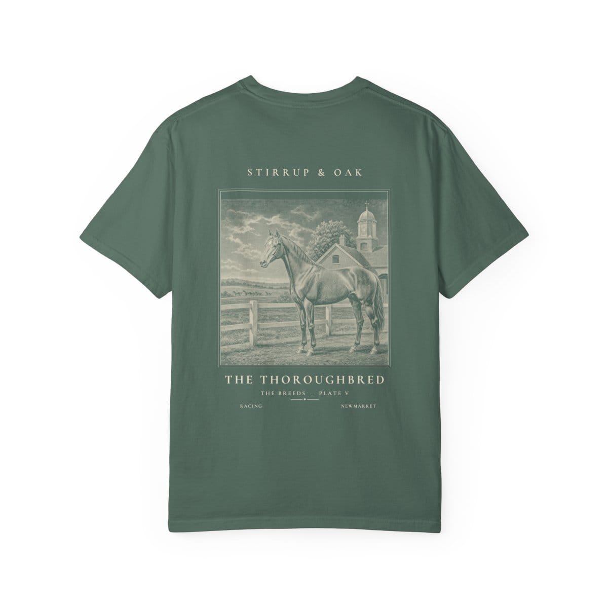 The Thoroughbred - Heavyweight T-Shirt in Blue Spruce