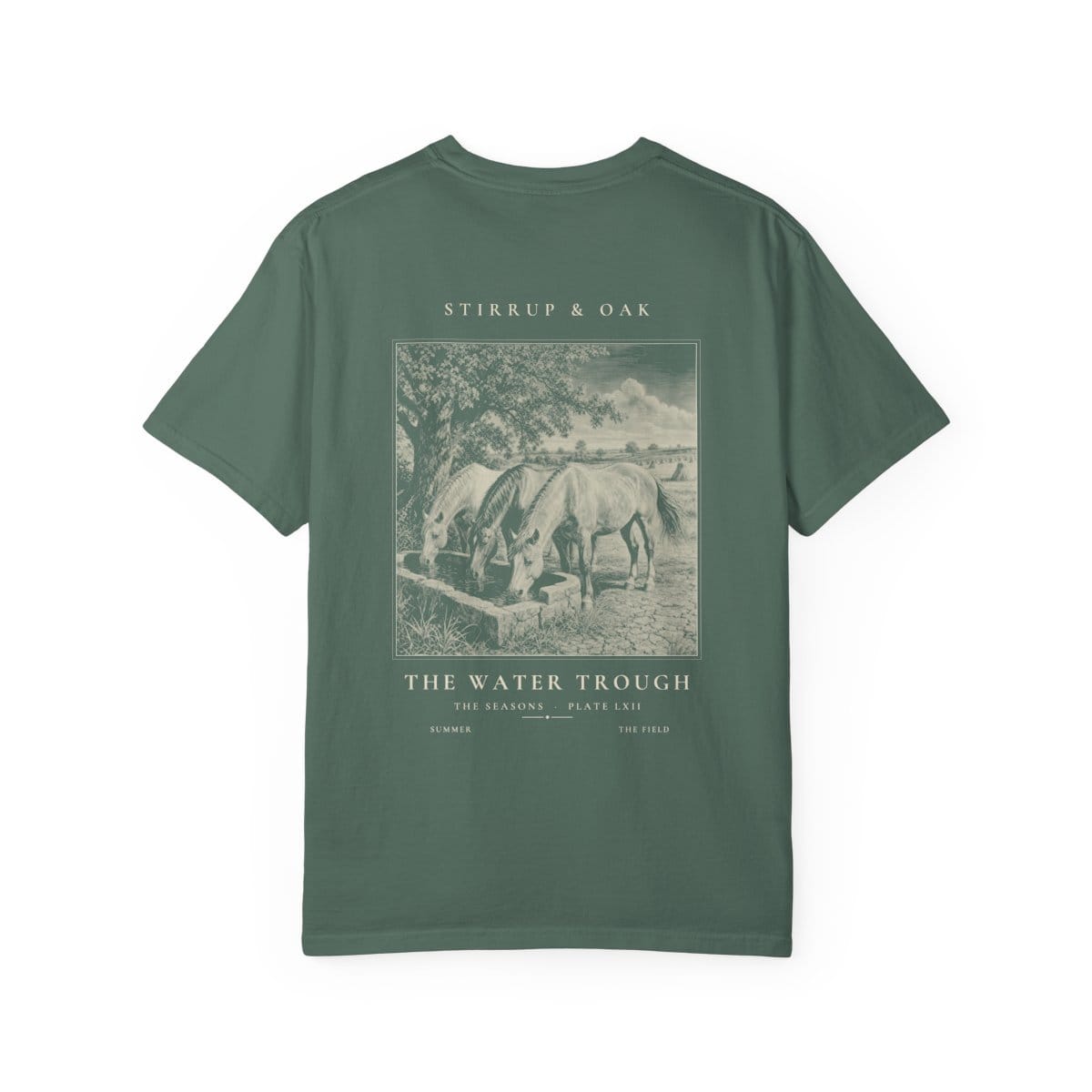 The Water Trough - Heavyweight T-Shirt in Blue Spruce