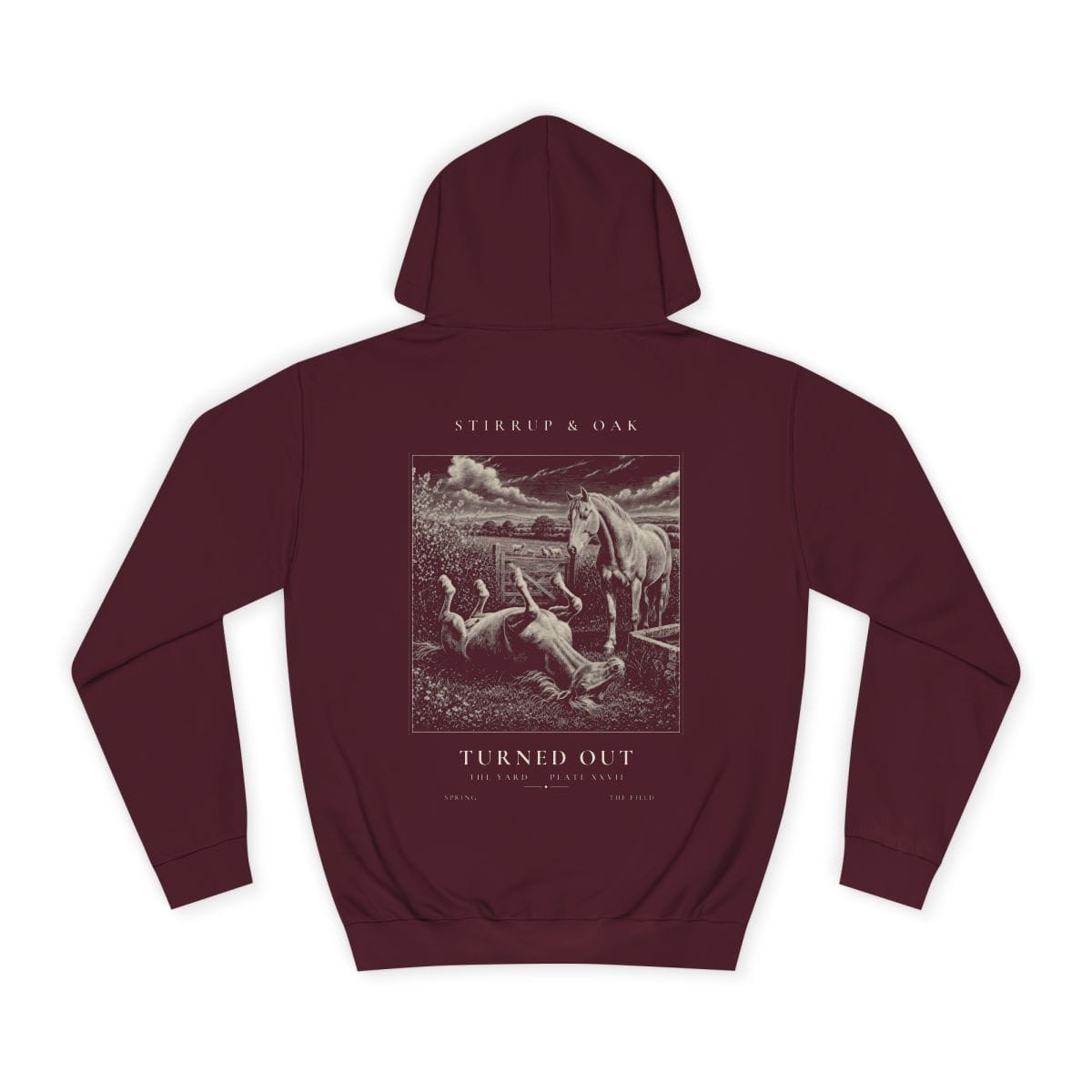 Turned Out - Heavyweight Hoodie in Burgundy