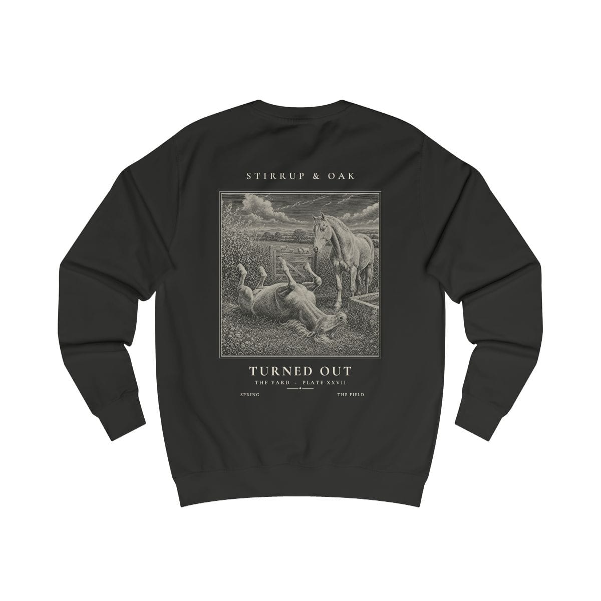 Turned Out - Crew Sweatshirt in Jet Black