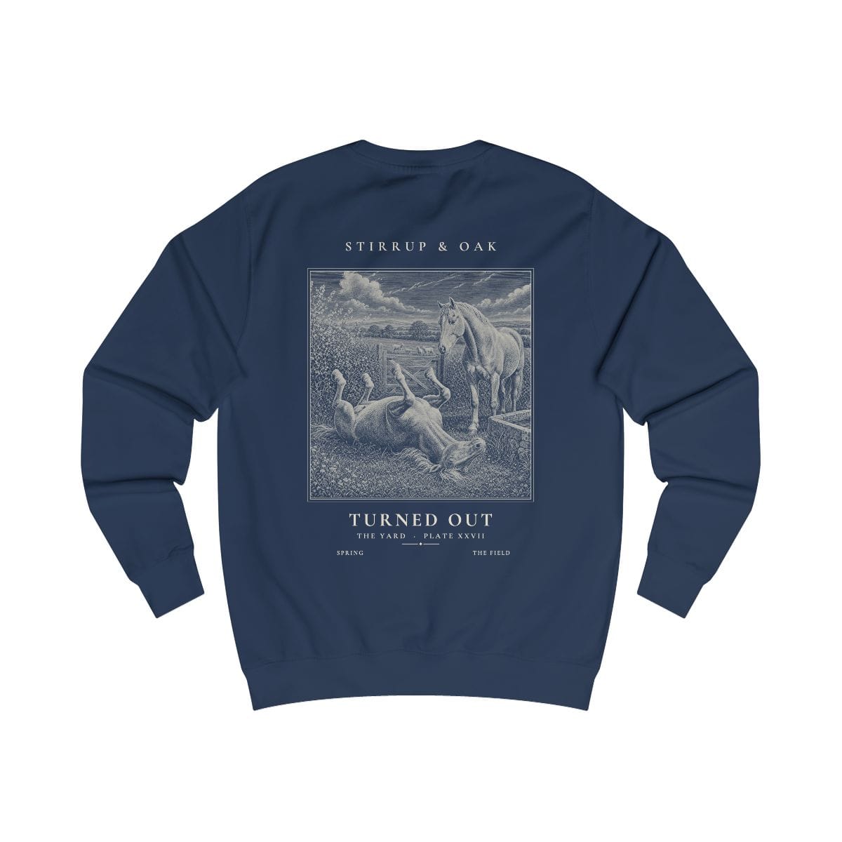 Turned Out - Crew Sweatshirt in Oxford Navy