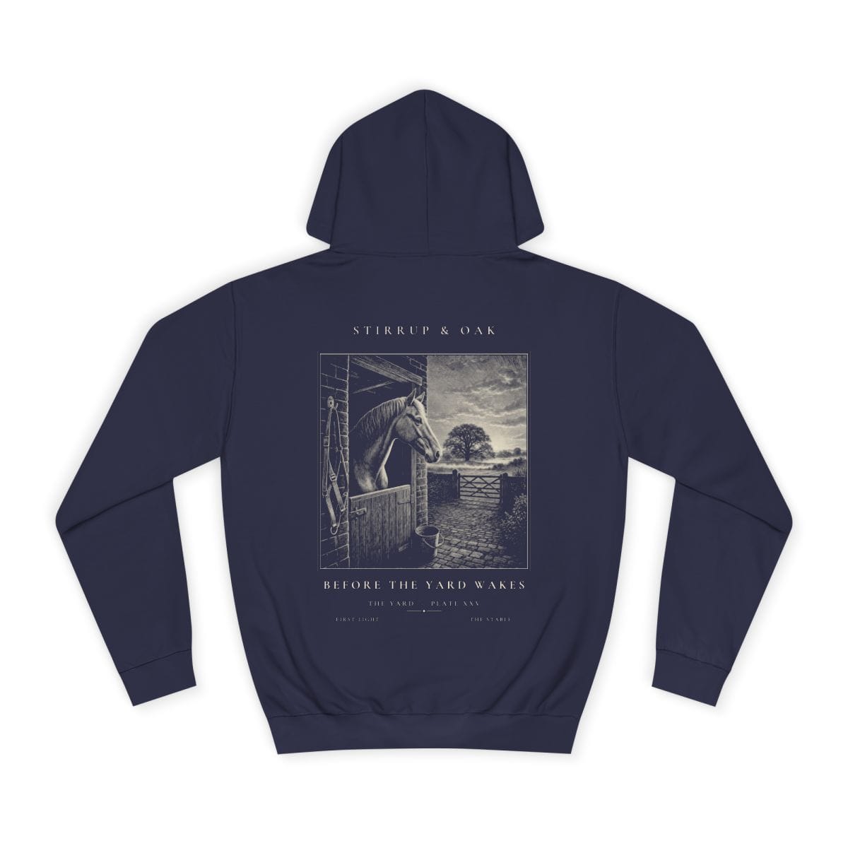 Before the Yard Wakes - Heavyweight Hoodie in Oxford Navy