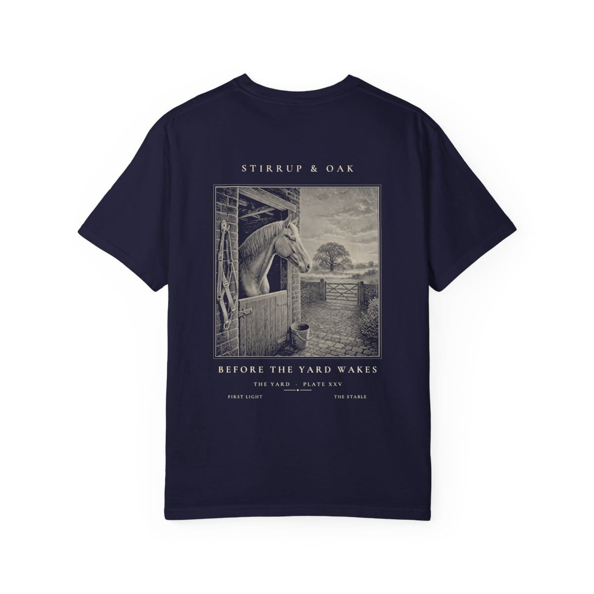 Before the Yard Wakes - Heavyweight T-Shirt in True Navy