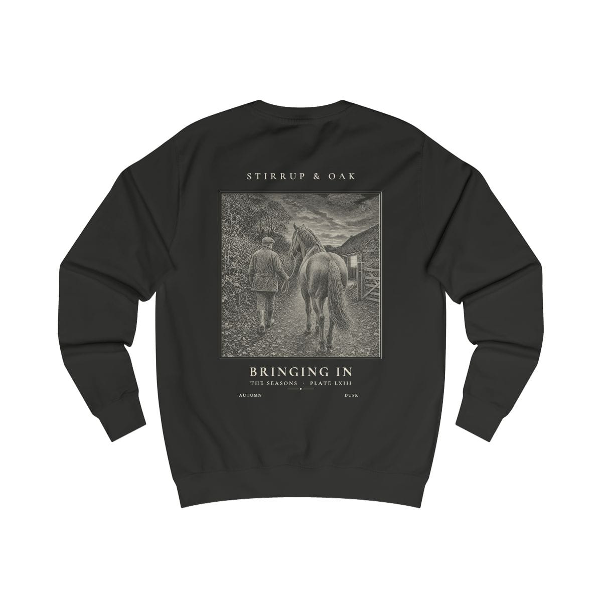 Bringing In - Crew Sweatshirt in Jet Black