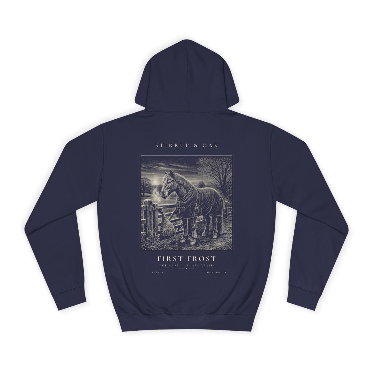 First Frost - Heavyweight Hoodie in Oxford Navy