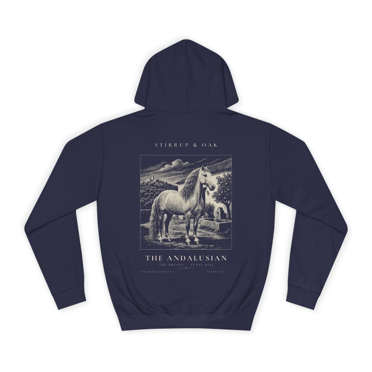 The Andalusian - Heavyweight Hoodie in Oxford Navy