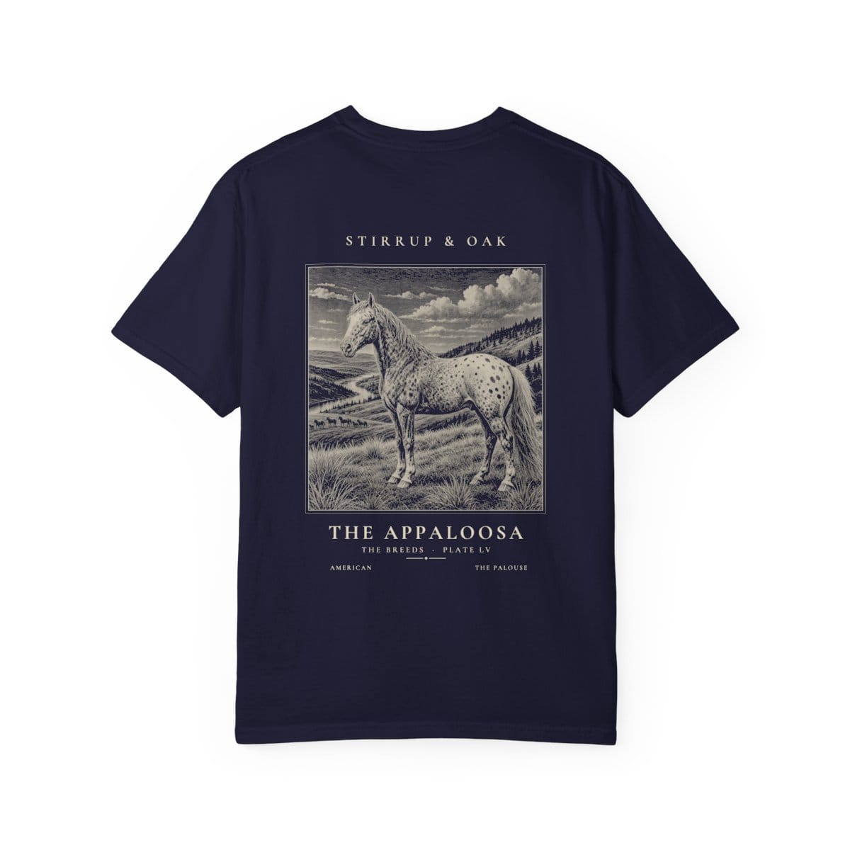 The Appaloosa - Heavyweight T-Shirt in True Navy