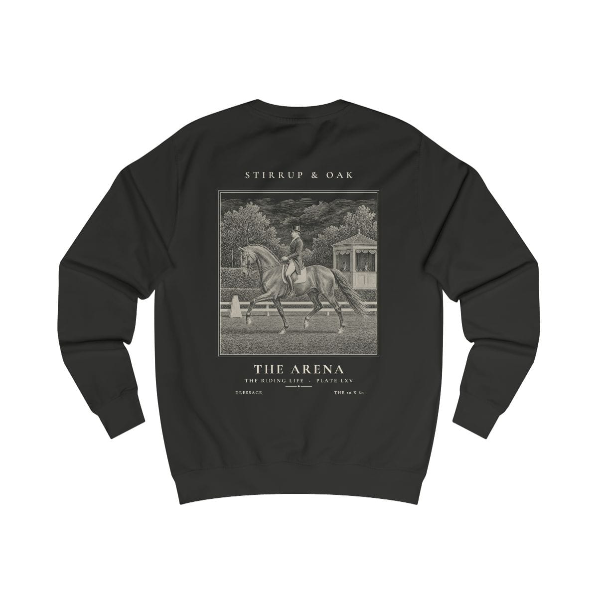 The Arena - Crew Sweatshirt in Jet Black