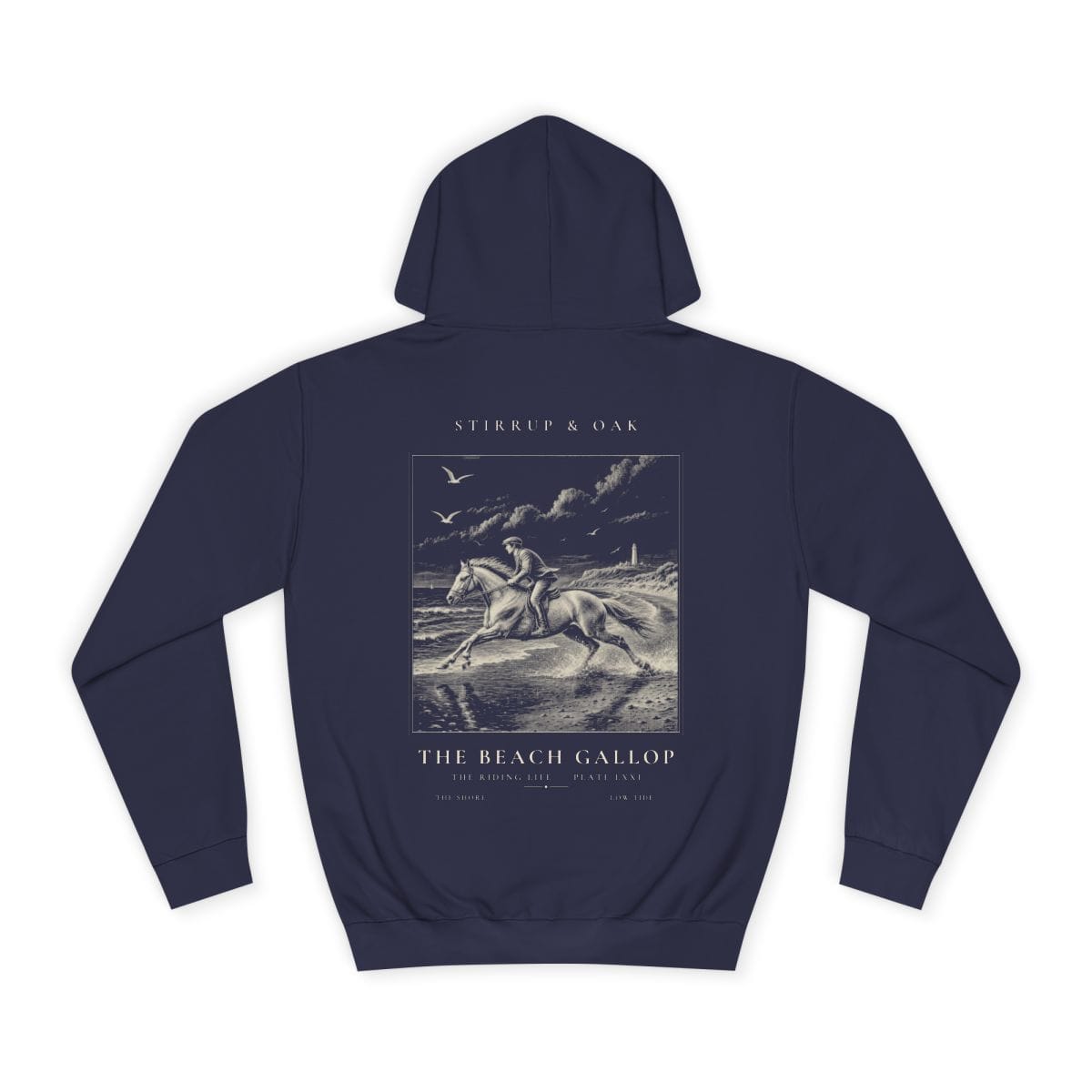 The Beach Gallop - Heavyweight Hoodie in Oxford Navy