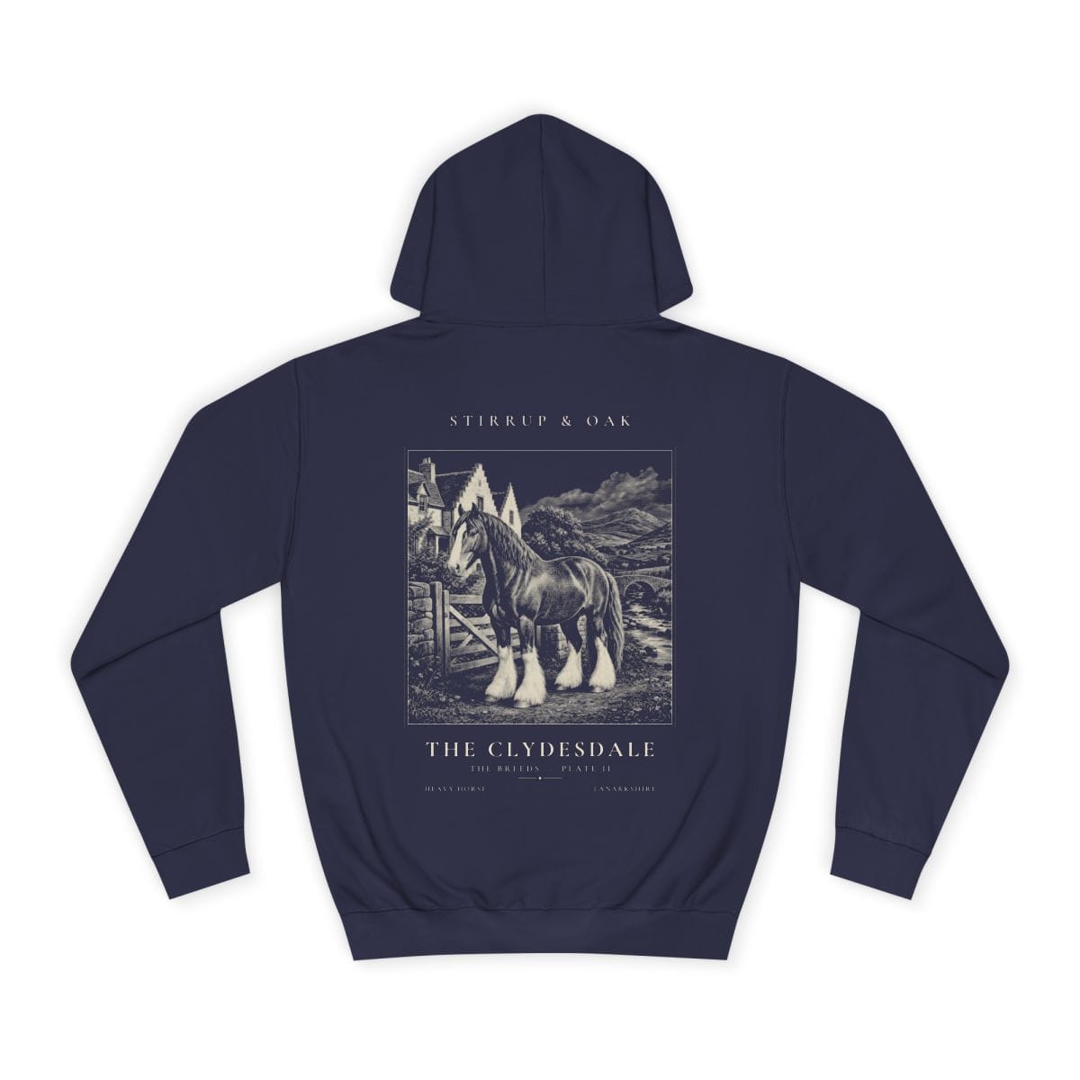 The Clydesdale - Heavyweight Hoodie in Oxford Navy