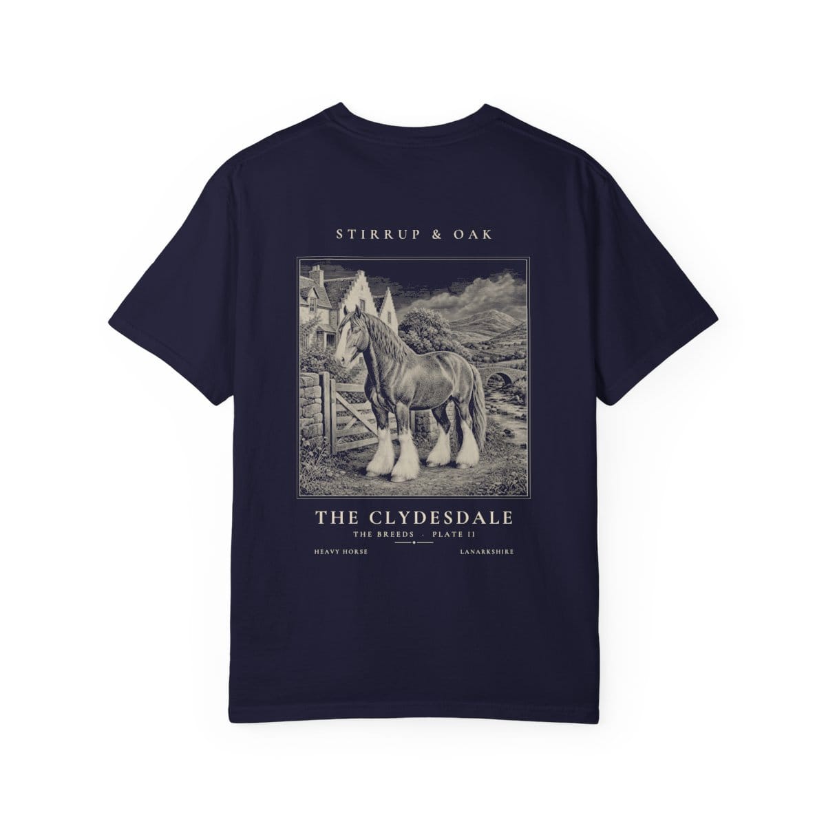 The Clydesdale - Heavyweight T-Shirt in True Navy
