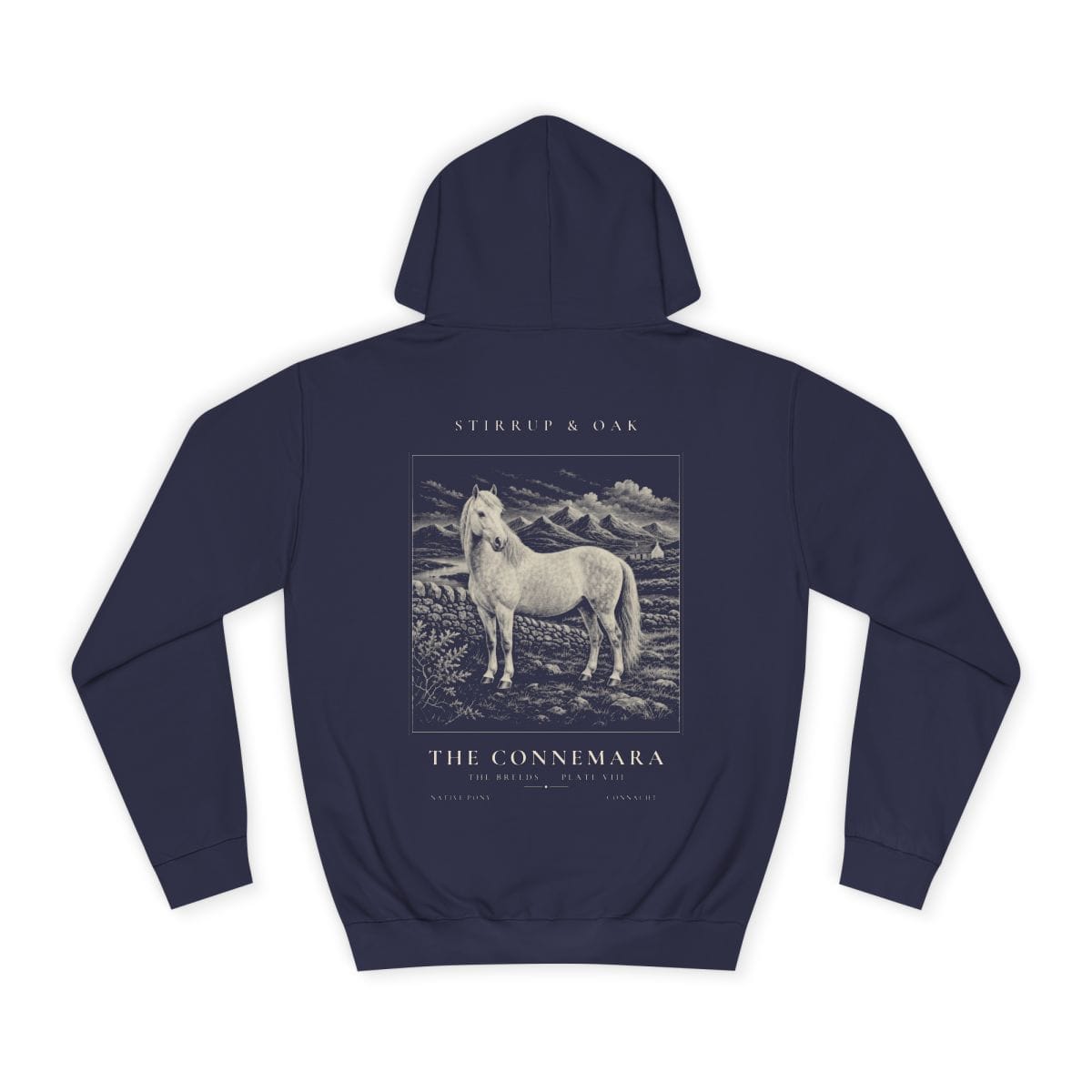 The Connemara - Heavyweight Hoodie in Oxford Navy