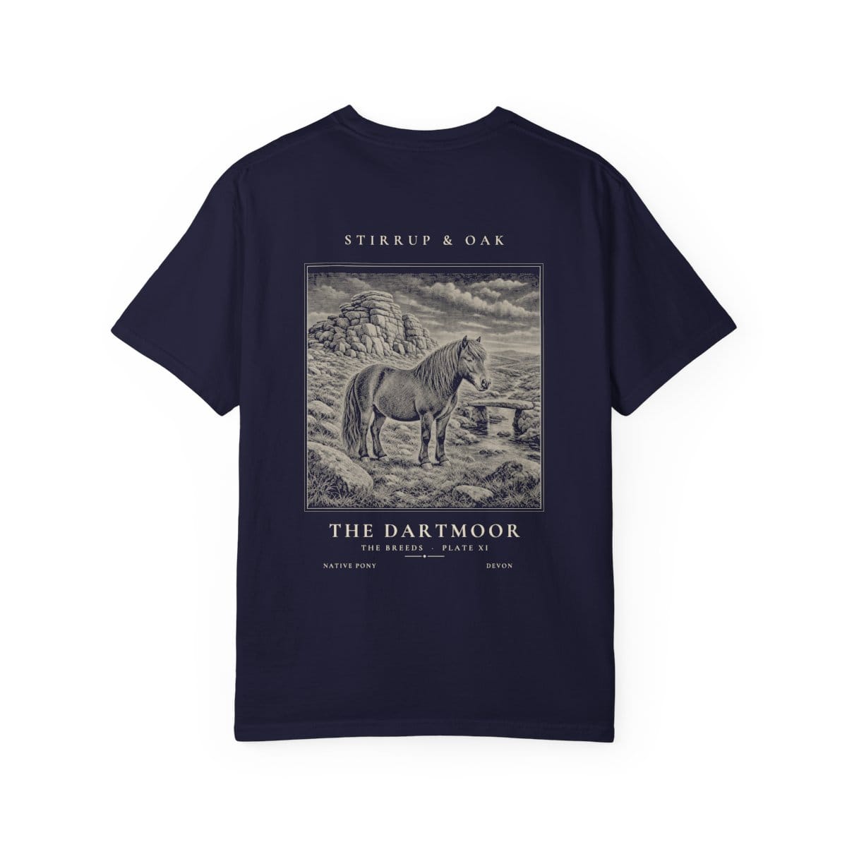 The Dartmoor - Heavyweight T-Shirt in True Navy