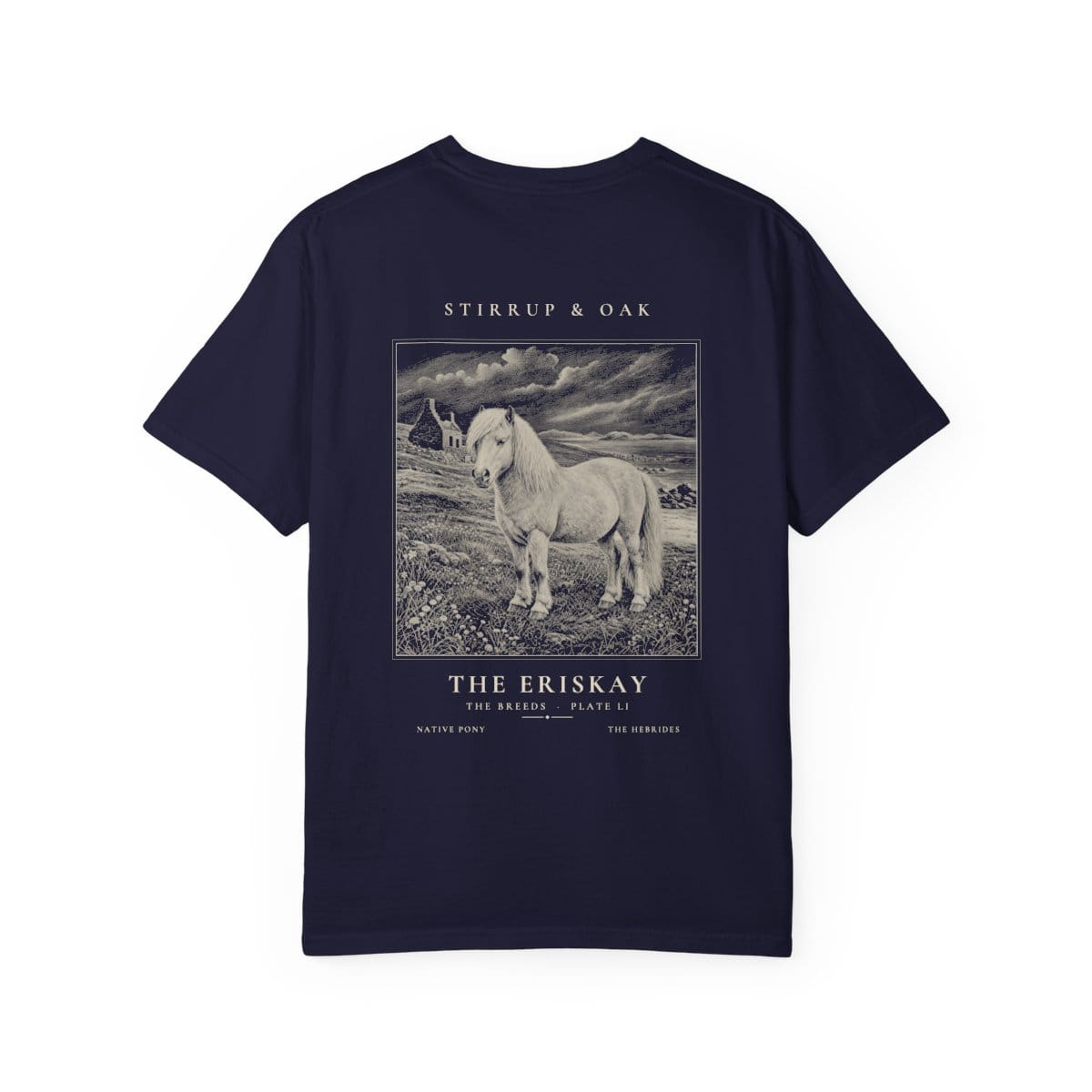 The Eriskay - Heavyweight T-Shirt in True Navy