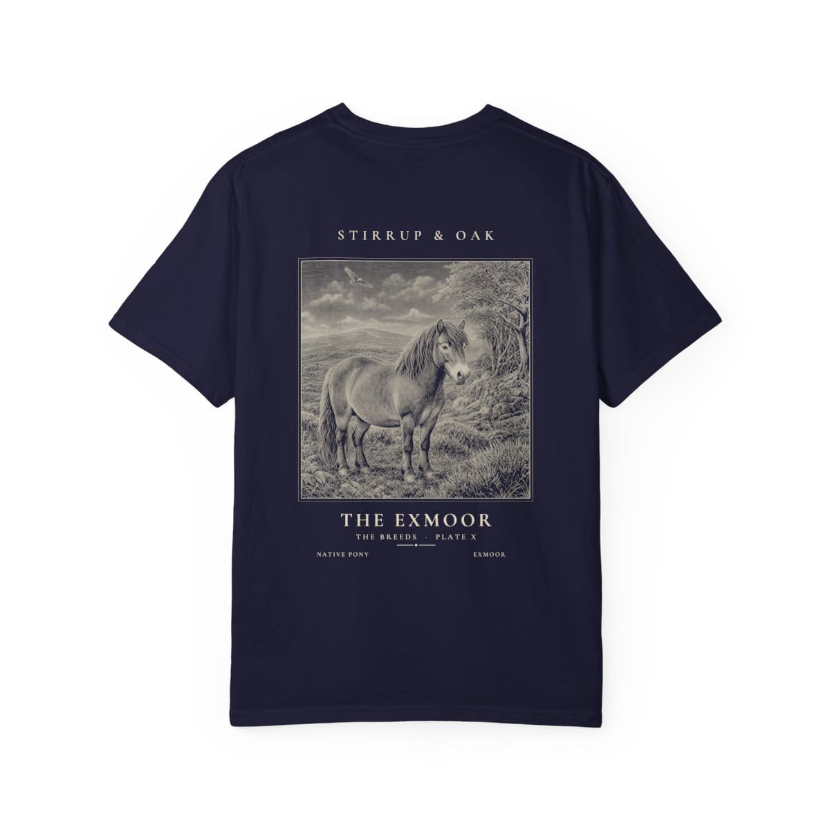 The Exmoor - Heavyweight T-Shirt in True Navy