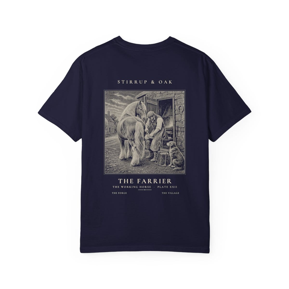 The Farrier - Heavyweight T-Shirt in True Navy