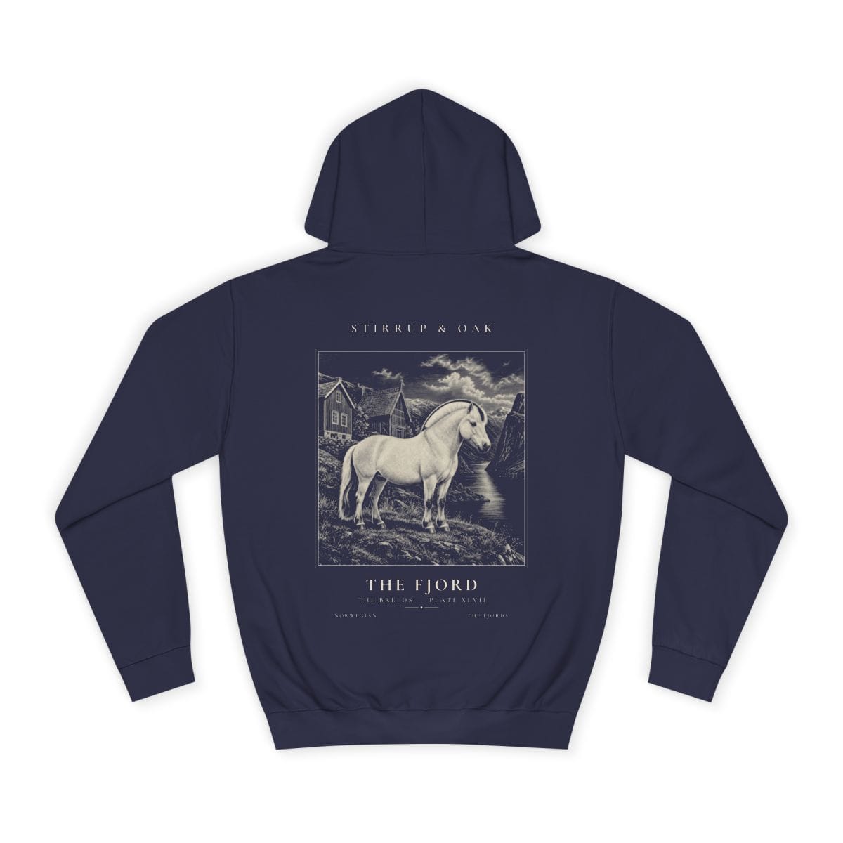 The Fjord - Heavyweight Hoodie in Oxford Navy