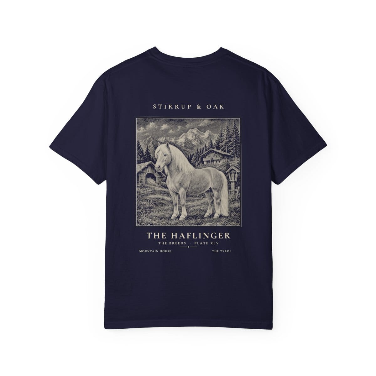 The Haflinger - Heavyweight T-Shirt in True Navy