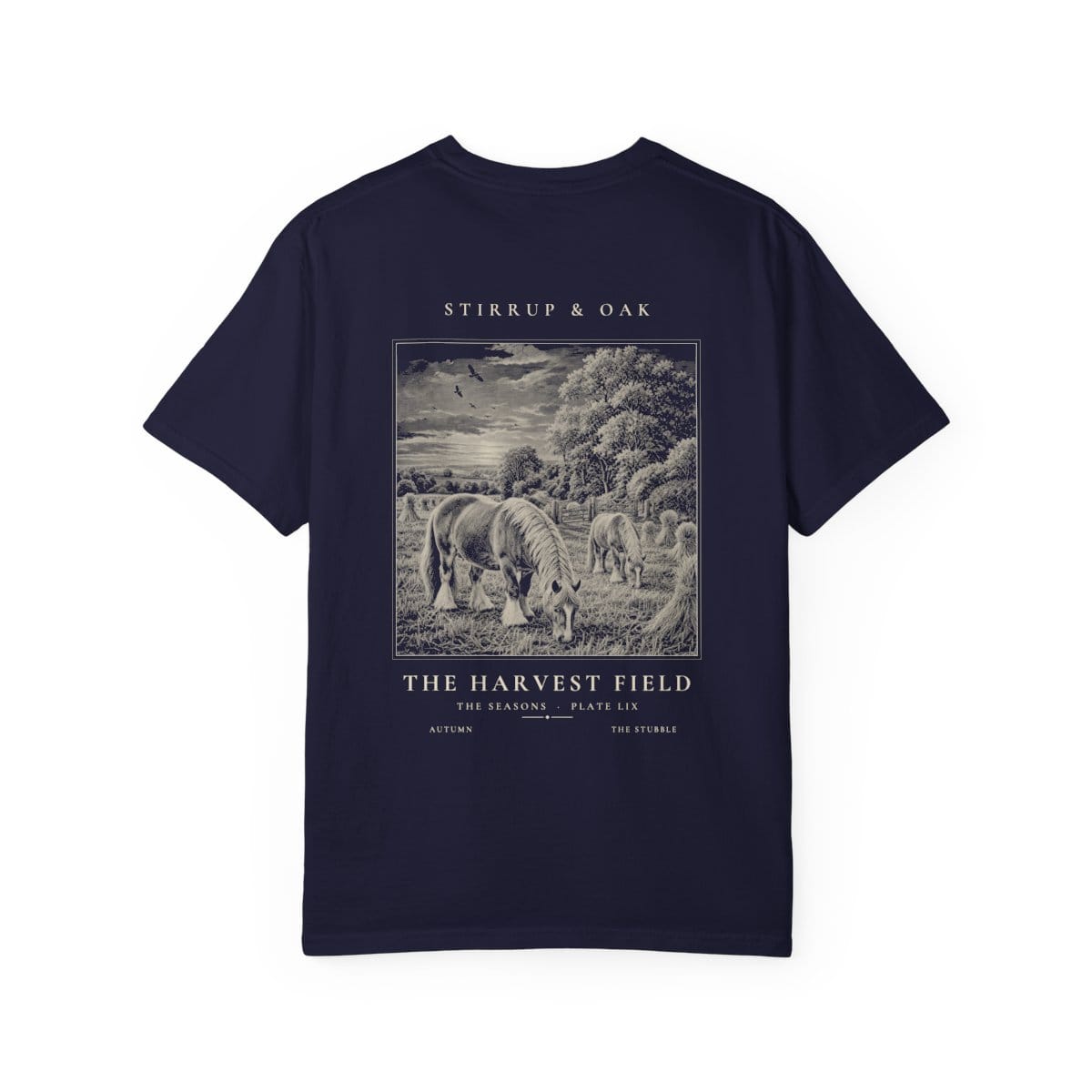 The Harvest Field - Heavyweight T-Shirt in True Navy