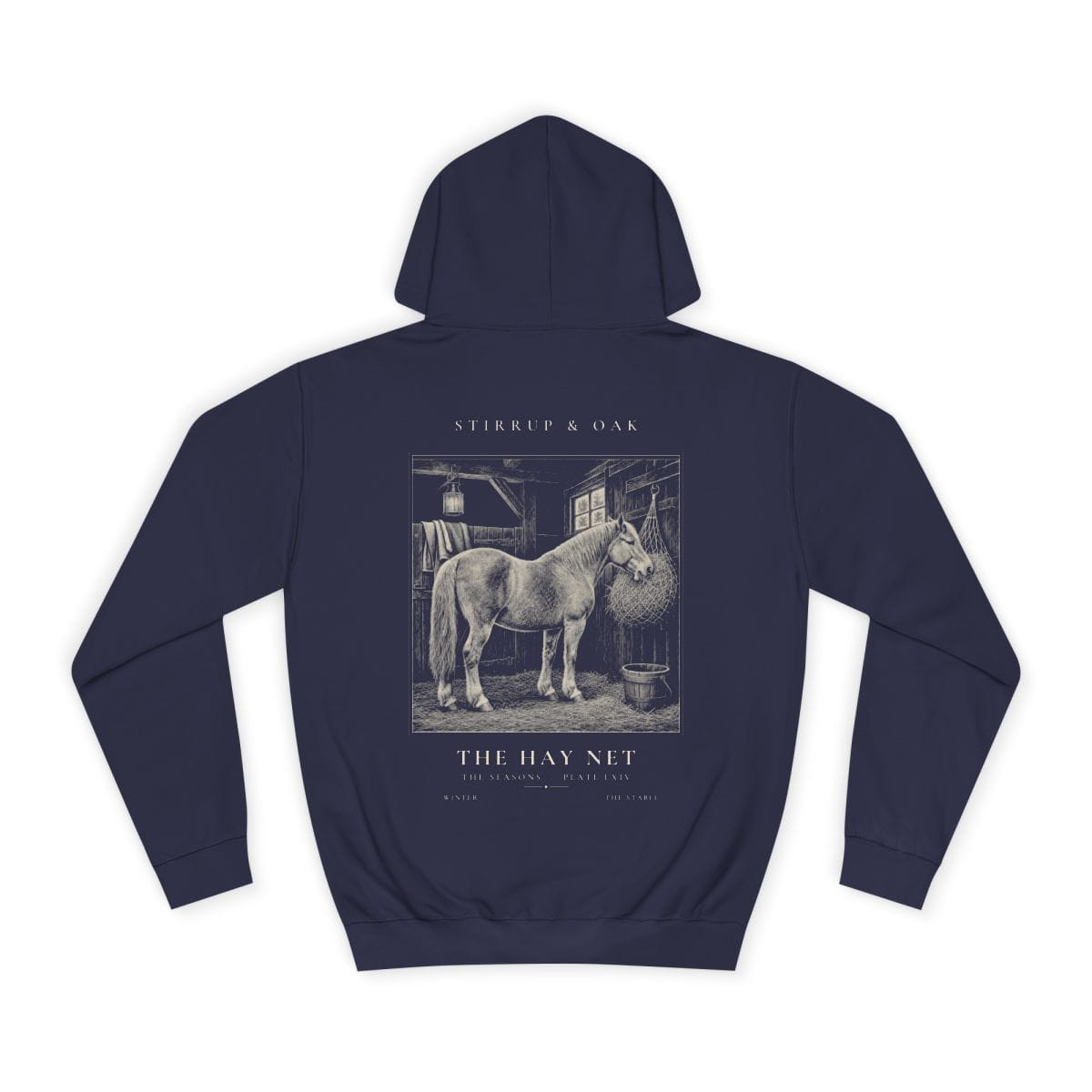The Hay Net - Heavyweight Hoodie in Oxford Navy