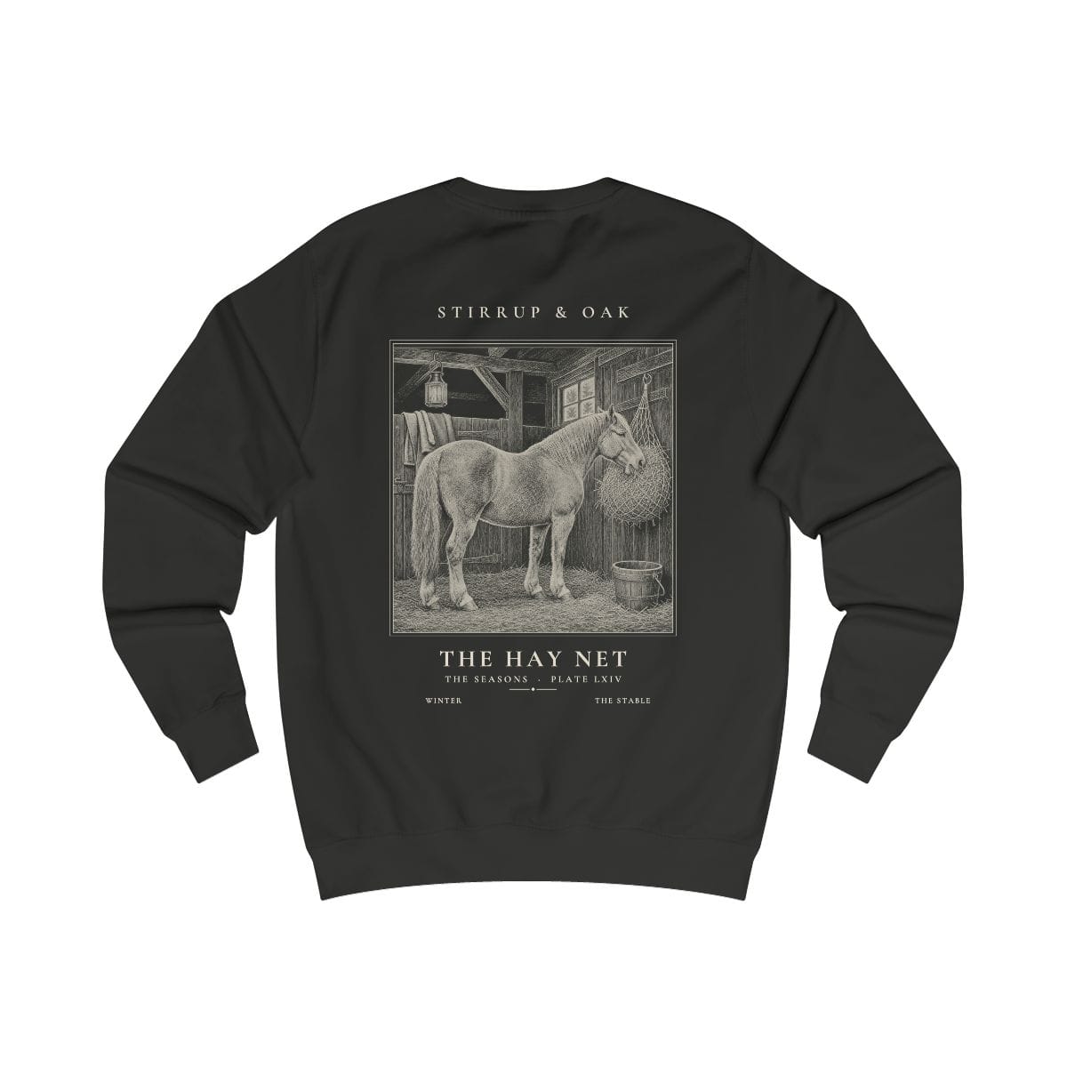 The Hay Net - Crew Sweatshirt in Jet Black