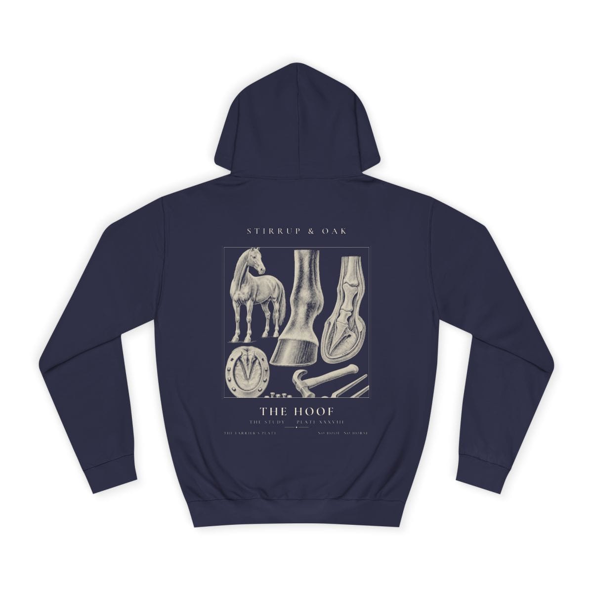 The Hoof - Heavyweight Hoodie in Oxford Navy