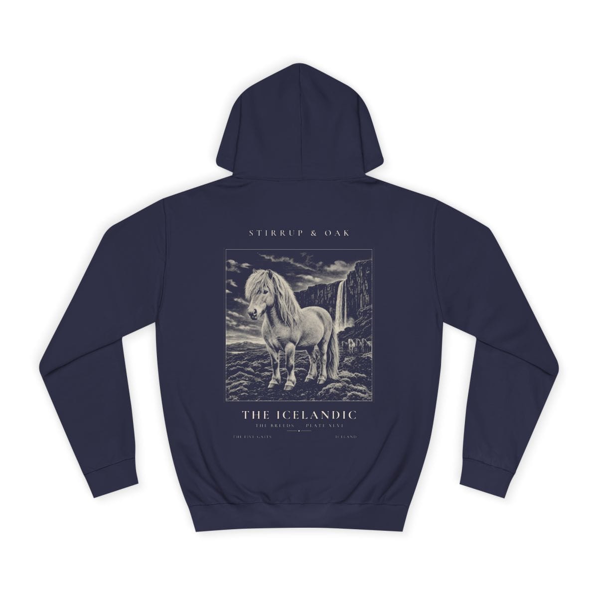 The Icelandic - Heavyweight Hoodie in Oxford Navy