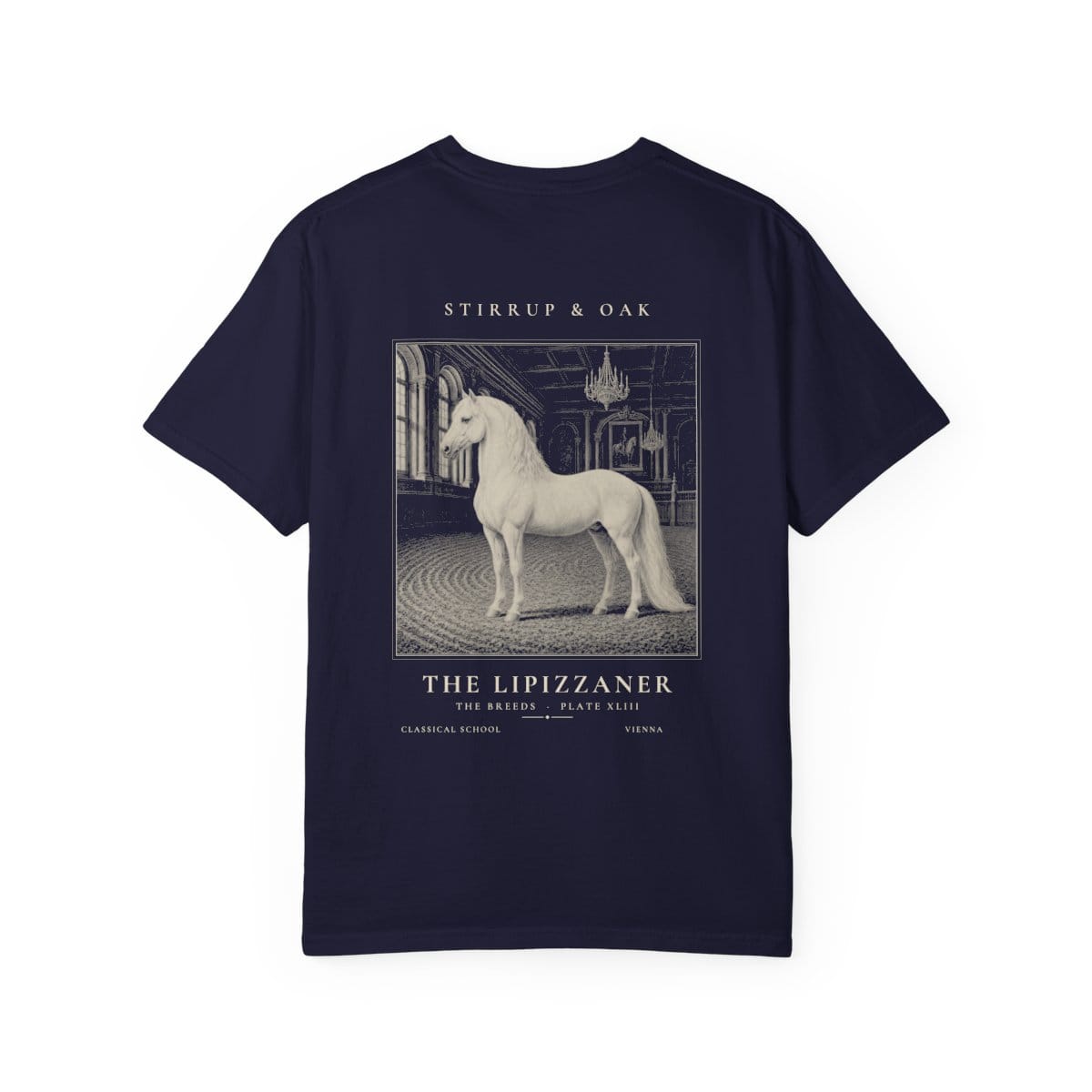 The Lipizzaner - Heavyweight T-Shirt in True Navy