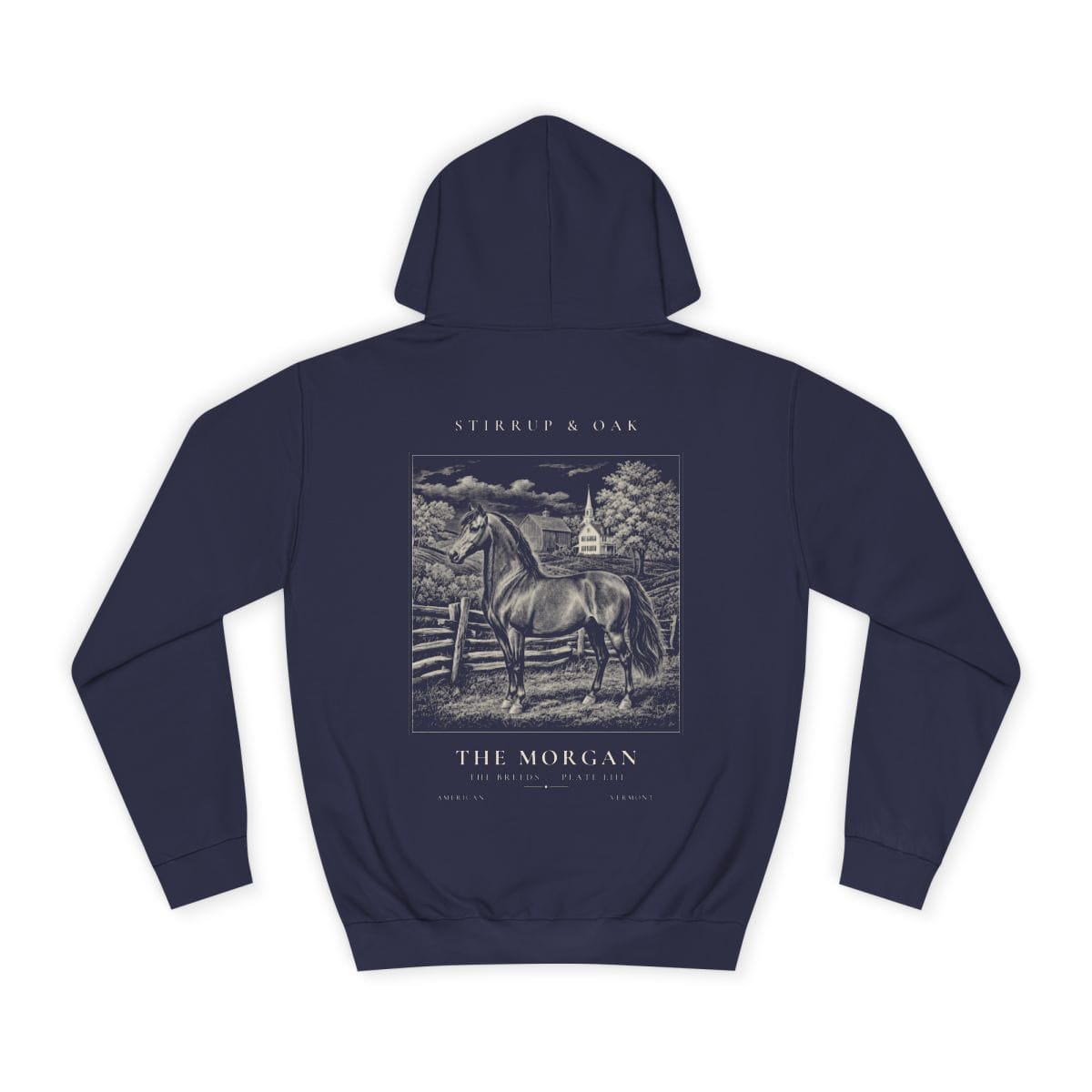 The Morgan - Heavyweight Hoodie in Oxford Navy