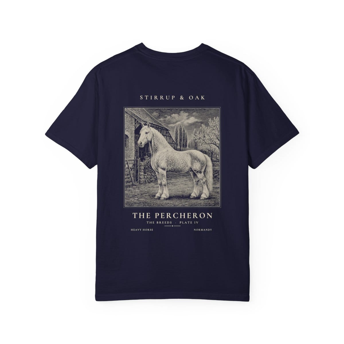 The Percheron - Heavyweight T-Shirt in True Navy