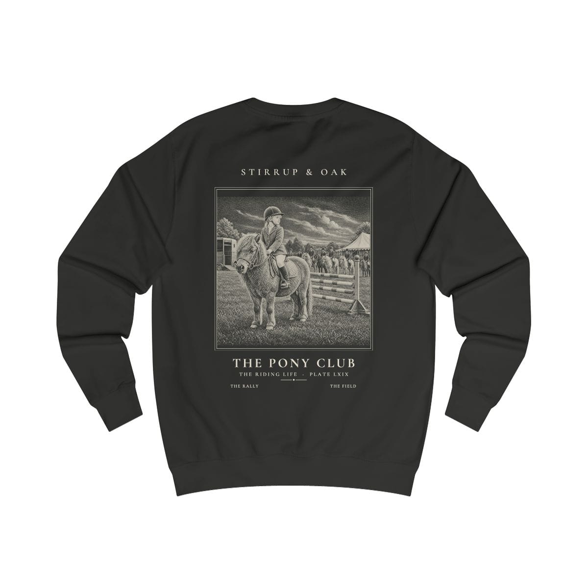 The Pony Club - Crew Sweatshirt in Jet Black