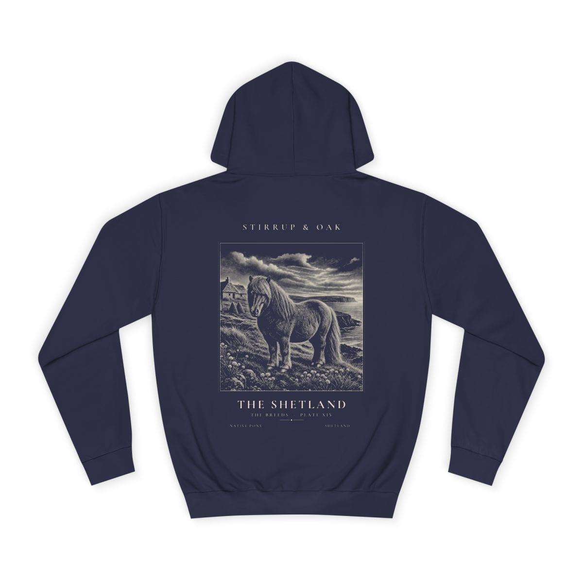 The Shetland - Heavyweight Hoodie in Oxford Navy