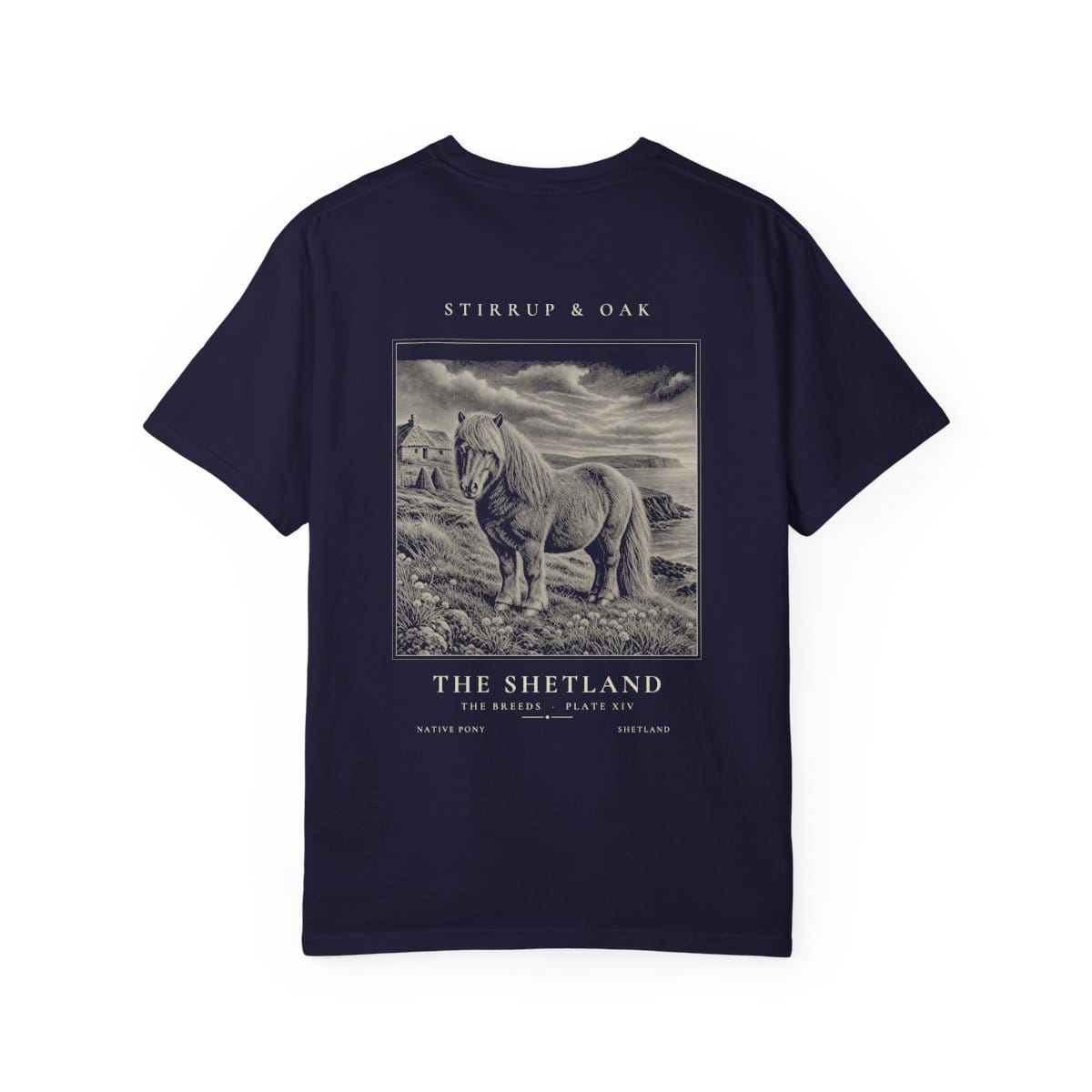 The Shetland - Heavyweight T-Shirt in True Navy