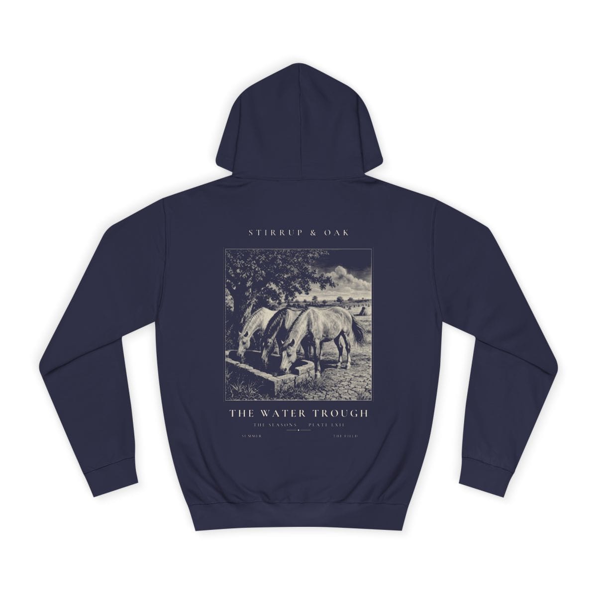 The Water Trough - Heavyweight Hoodie in Oxford Navy