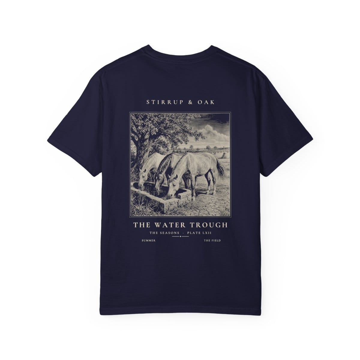 The Water Trough - Heavyweight T-Shirt in True Navy