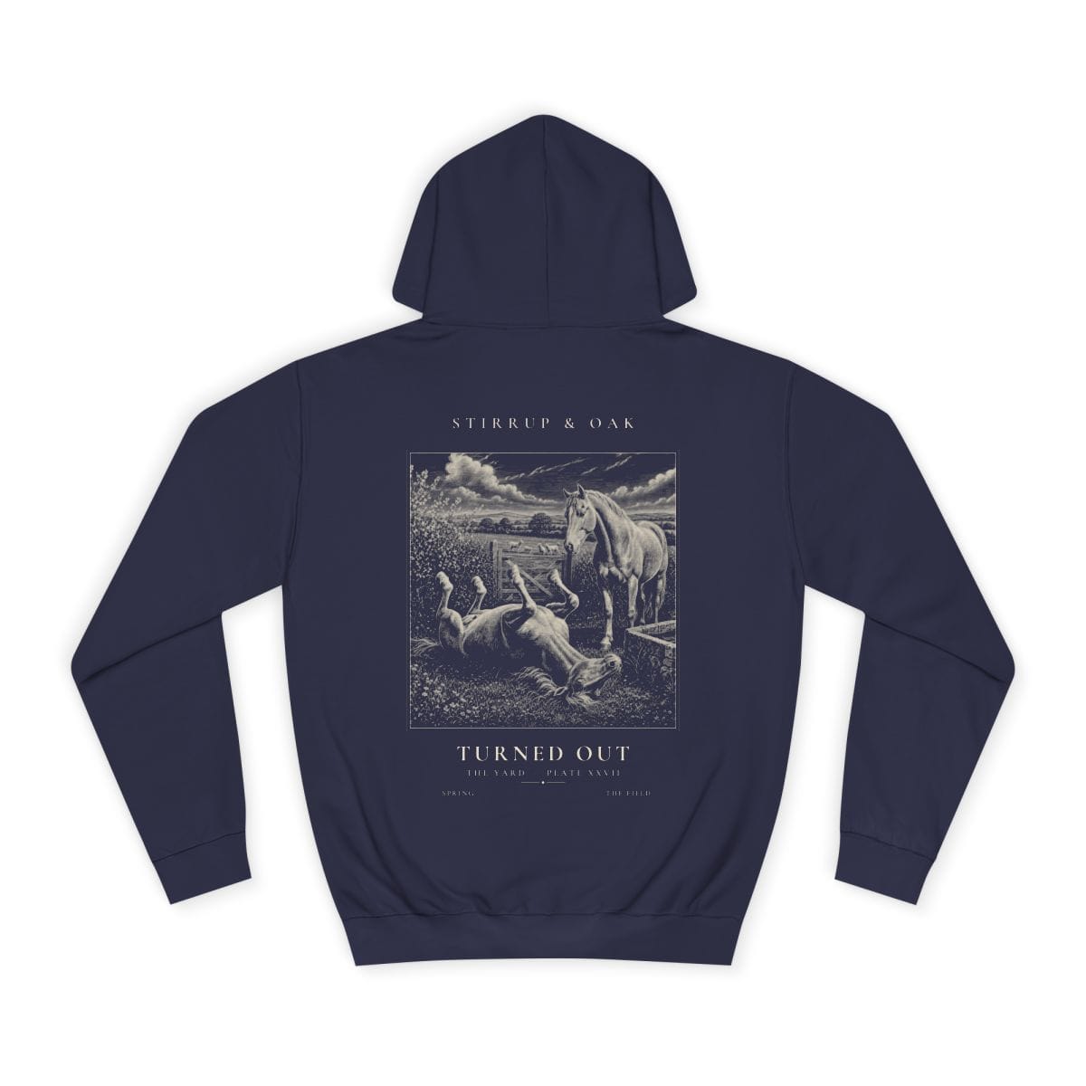Turned Out - Heavyweight Hoodie in Oxford Navy