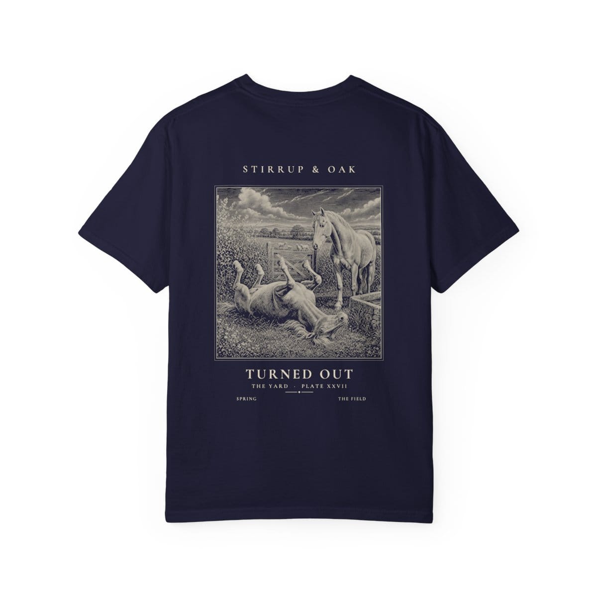 Turned Out - Heavyweight T-Shirt in True Navy